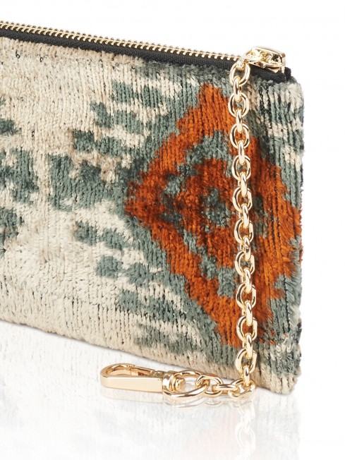 Шелковая (Бахмаль) ключница Grand (L) OCULI TERAE! (Глаза земли!) Key_OCULI TERAE!/L